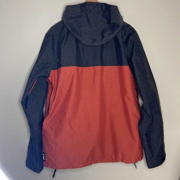 Burton Chittagong Dry Ride Jacket Mens Small Grey Orange - Picture 8 of 14